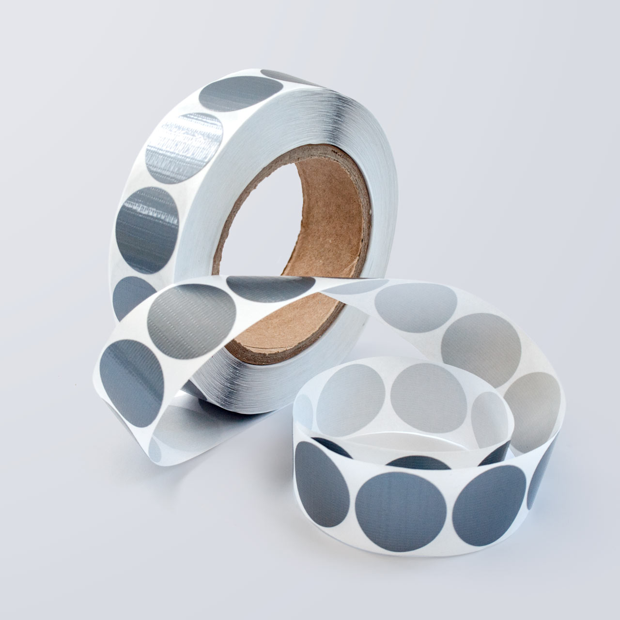 kropki etykiety szare kropki DUCT TAPE